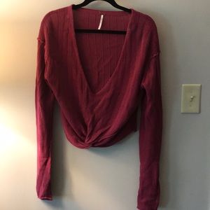 NWOT Free People crop sweater